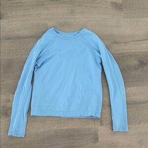 Athleta Kids Long Sleeve Tee - Light Blue